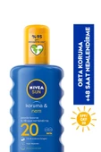 Nivea Sun Güneş Kremi Spf20 Güneş Koruyucu Ve 48 Nemlendirici 200 ml Sprey,anında Uva Uvb Koruması thumbnail 1