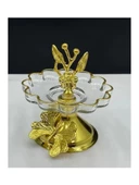 Paşabahçe 54531 Gold Papatya Ayaklı Lokumluk - 1
