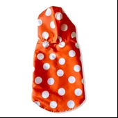 Mega Dots Orange Yağmurluk Kapşonlu  Köpek Yağmurluğu - 4