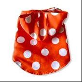 Mega Dots Orange Yağmurluk Kapşonlu Köpek Yağmurluğu - 8