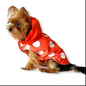 Mega Dots Orange Yağmurluk Kapşonlu Köpek Yağmurluğu - 1