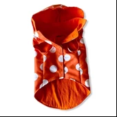 Mega Dots Orange Yağmurluk Kapşonlu Köpek Yağmurluğu - 7