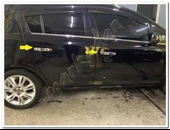 WOC Chrome Opel Corsa D Krom Kapı Kolu 2006-2015 4 Kapı Paslanmaz Çelik thumbnail 3