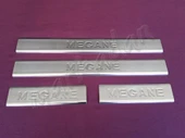 WOC Chrome Renault Megane 2 Krom Kapı Eşiği 2004-2010 4 Parça Paslanmaz Çelik - 1