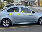 WOC Chrome Mitsubishi Lancer Krom Cam Çıtası 2008-2020 4 Parça Paslanmaz Çelik thumbnail 3