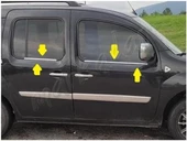 WOC Chrome Renault Kangoo Krom Cam Çıtası 2008-2020 4 Parça Paslanmaz Çelik thumbnail 3