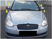 WOC Chrome Hyundai Accent Era Krom Ayna Kapağı 2005-2011 2 Parça Abs Krom thumbnail 3