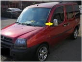 WOC Chrome Fiat Doblo Krom Ayna Kapağı 2000-2012 2 Parça Abs Krom thumbnail 4