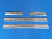 VW Tiguan Krom Kapı Eşiği 2016-2024 4 Parça Paslanmaz Çelik - 1