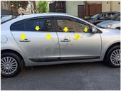 Markadan Renault Fluence Krom Cam Çıtası 2010-2016 4 Parça Paslanmaz Çelik thumbnail 4