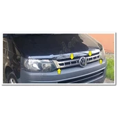 VW T5 Caravelle Krom Ön Panjur 2010-2014 2 Parça Paslanmaz Çelik thumbnail 2