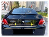 Peugeot 301 Krom Bagaj Alt Çıta 2012 Sonrası Paslanmaz Çelik thumbnail 1