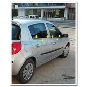 Renault Clio 3 HB Krom Cam Çıtası 2006-2011 4 Parça Paslanmaz Çelik thumbnail 1