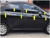 Fiat Grande Punto Krom Cam Çıtası 2006-2017 6 Parça Paslanmaz Çelik thumbnail 2