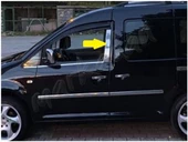 VW Caddy Krom Kapı Direği 2004-2014 2 Parça Paslanmaz Çelik - 4
