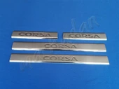 Opel Corsa C Krom Kapı Eşiği 2000-2006 4 Parça Paslanmaz Çelik - 1