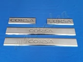 Opel Corsa D Krom Kapı Eşiği 2006-2015 4 Parça Paslanmaz Çelik - 1