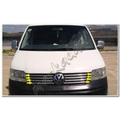 VW T5 Transporter Krom Ön Panjur 2003-2010 8 Parça Paslanmaz Çelik thumbnail 2