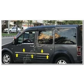 Ford Connect Krom Yan Kapı Çıtası 2002-2014 4 Parça Paslanmaz Çelik thumbnail 2