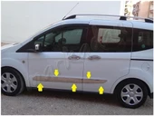 Ford Tourneo Courier Krom Yan Kapı Çıtası 2014-2023 4 Parça Paslanmaz Çelik thumbnail 2