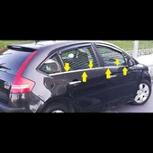 DB Chrome Citroen C4 HB Cam Çıtası Nikelajı 2004-2010 8 Parça P.Çelik thumbnail 1