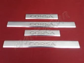 DB Chrome Opel Corsa C Krom Kapı Eşiği 2000-2006 4 Parça P.Çelik - 1