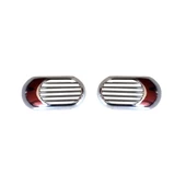 DB Chrome Peugeot Bipper Sinyal Çerçevesi 2008 Sonrası 2 Parça Abs Krom - 1