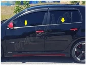 DB Chrome VW Golf 5 Cam Çıtası Nikelajı 2004-2009 4 Parça P.Çelik thumbnail 2