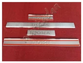 DB Chrome VW Bora Krom Kapı Eşiği 1998-2004 4 Parça P.Çelik thumbnail 4