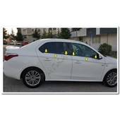 DB Chrome Citroen C-Elysee Cam Çıtası Nikelajı 2012-2024 4 Parça P.Çelik thumbnail 1