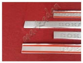 DB Chrome VW Bora Krom Kapı Eşiği 1998-2004 4 Parça P.Çelik thumbnail 3