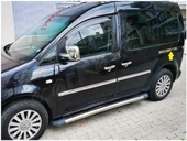 Markadan VW Caddy Krom Sürgülü Kapı Çıtası 2004-2014 2 Parça Paslanmaz Çelik - 3