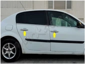 Markadan Renault Megane 2 Krom Kapı Kolu 2004-2010 4 Kapı Paslanmaz Çelik thumbnail 3