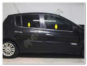 Markadan Renault Clio 3 HB Krom Cam Çıtası 2006-2011 4 Parça Paslanmaz Çelik thumbnail 2