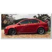 Markadan Mitsubishi Lancer Krom Cam Çıtası 2008-2020 4 Parça Paslanmaz Çelik thumbnail 4