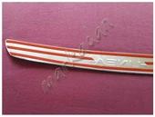 WOC Chrome Fiat Linea Krom Arka Tampon Eşiği 2006-2018 Paslanmaz Çelik thumbnail 3