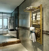 Duffmart Practical 6/8 Gold Havlupan Havlu Radyatör thumbnail 1