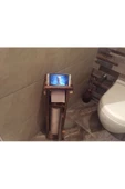 Ahşap wc Kağıtlık Tuvalet Telefon Tutucu Standı Özellikli Banyo Kağıtlık - 2