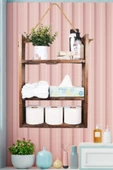 Banyo Rafı Havluluk Tuvalet Kağıtlığı Banyo Rafı Banyo Düzenleyici - 1