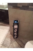 Ahşap Wc Kağıtlık Tuvalet Tuvalet Kağıtlığı Telefon Tutucu Standı Özellikli Siyah - 4
