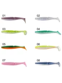 Captain 3516 Pukka Shad 9cm 7gr Levrek Silikonu 5 Adet Suni Yem thumbnail 2