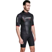 Cressi Altum Man Shorty Yüzme Elbisesi  3MM - L BLACK - RED thumbnail 4