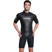 Cressi Altum Man Shorty Yüzme Elbisesi  BLACK - RED 3MM - 2XL thumbnail 5