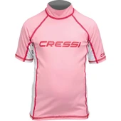 Cressi Rash Guard Junior Girl Kısa Kollu T-Shirt  PINK-WHITE NO:2 - S - 2