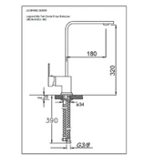 Real Stone BT003 Göksu L Kuğu Eviye Bataryası Beyaz - 2