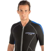 Cressi Lido Man Shorty Dalış Elbisesi  BLACK - BLUE 2MM - XL thumbnail 7