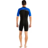 Cressi Lido Man Shorty Dalış Elbisesi  BLACK - BLUE 2MM - 2XL thumbnail 2