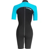 Cressi Lido Lady Shorty Dalış Elbisesi 2MM - XS BLACK - AQUAMARINE - 6