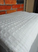 Şaheser %100 Pamuk Çift Kişilik Pike 240x220 (Tek Pike)-Beyaz - 2