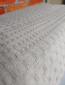 Şaheser %100 Pamuk Çift Kişilik Pike 240x220 (Tek Pike)-Sütlü Kahve - 1